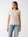 Guess T-shirt met paillettenlogo in katoen met korte mouwen voor dames, beige, maat S