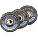 Rhodius SVS PACK, 3 stuks reinigingsvlies 125 x 22,23 mm, gebogen, ProLine, Made in Germany, voor staal, non-ferrometalen, hout
