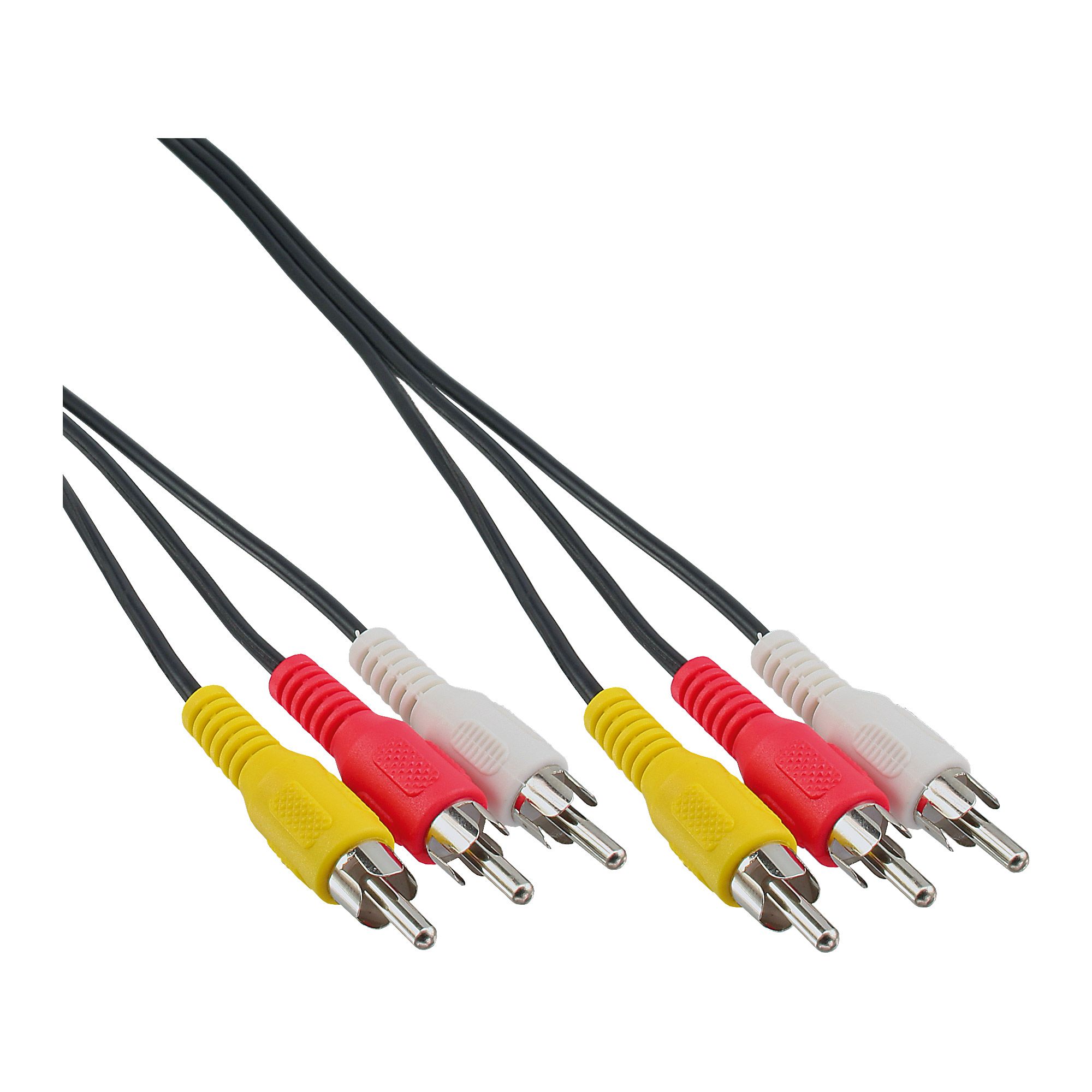 Inline 89996 - Composiet videokabel - 2 m - Zwart