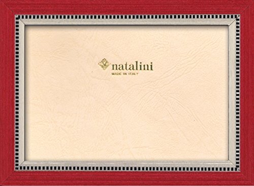 Natalini MIKY ROSSO 10X15 fotolijst met ondersteuning voor tafel, Tulipwood, rood, 10 x 15 x 1,5