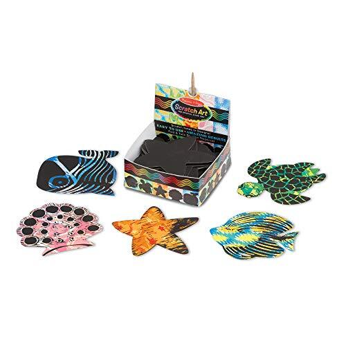 MELISSA & DOUG Melissa&Doug 42041 Ocean Mini Notes | Kunst & Knutselen | Scratch Art | 4+ | Geschenk voor Jongen of Meisje