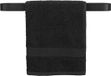 QUVIO Handdoekhouder Platte Stang met Ronding - Zwart - 50 cm