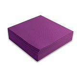 Morigami, Servet standaardformaat, 1/4-voudig, puntige punt, pruim en 50 servetten