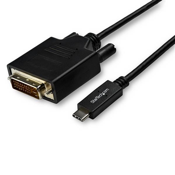 StarTech.com USB-C naar DVI kabel - 3 m - Zwart