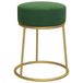 vidaXL Hocker rond fluweel groen