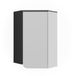 Vicco Karen Armoire d'angle – 60 x 75 cm avec porte Anthracite/blanc