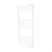 MonsterShop Platte paneel handdoekradiator - wit - 1200x600mm - 12 panelen