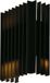 V-TAC VT-1189-B Lampe murale moderne 12W 1250lm 3000K IP65 Noir
