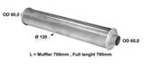 VEGAZ US-562 Silencieux arrière, universel