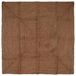 vidaXL Gebied Tapijt Grijs 160 x 160 cm Jute