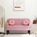 vidaXL Banc avec dossier 119,5x64,5x75 cm velours rose