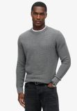 Superdry Trui Textured Crew Knit Jumper M6110567a Storm Grey Heather Mannen Maat - XXL