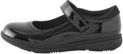Next - Meisjes - Mary Jane-schoolschoenen van leer met brogue-detail en brede pasvorm (G) - Zwart