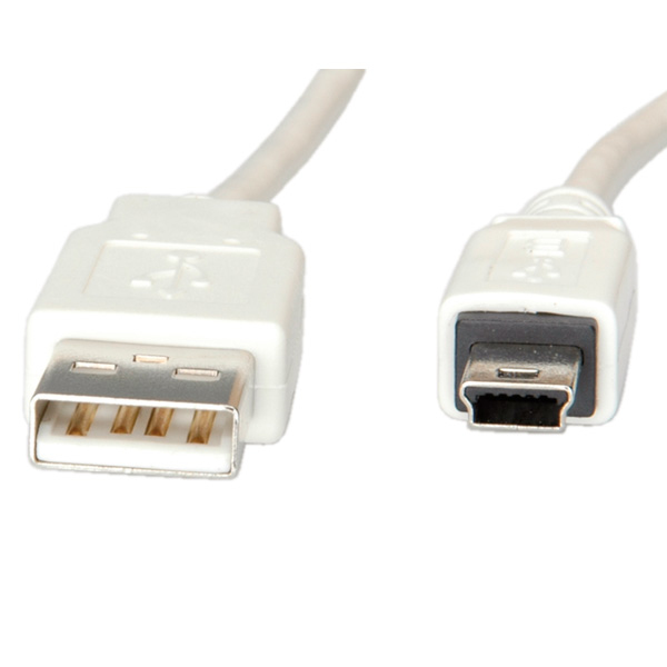 Value USB 2.0 kabel, type A - 5-Pin Mini 1,8m