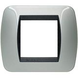 Legrand afdekraam aluminium L4802AL