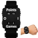Tennis scorekeeper bracelet - Portable and adjustable - Black