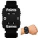 Tennis scorekeeper bracelet - Portable and adjustable - Black