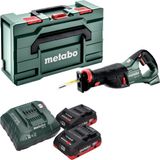 Metabo SSEP 18 LT accu-reciprozaag 18 V 32 mm + 2x LiHD accu 4,0 Ah + oplader + Metabox