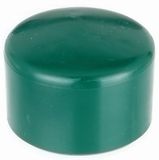Alberts 855246 paalkap voor ronde metalen paal | kunststof, groen | voor paal-Ø 44 mm | set van 20