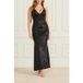 GUESS Marciano By Milana Robe à Sequins Noir Jais Taille : 48