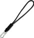 LGT JWLS Lookinggoodtoday Sleutelkoord Zwart van Paracord met Zilverkleurige Musketon