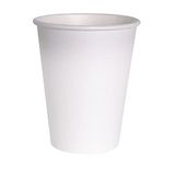 Ciao - Papieren bekers FSC composteerbaar (250 ml), 8 stuks, wit, rookgrijs, 34803