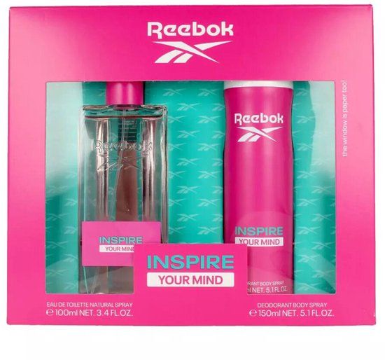 Reebok Inspire Your Mind Cadeauset - Eau de Toilette 100 ml + Deodorant 150 ml
