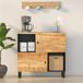 vidaXL Dressoir met 2 deuren, 80x33x75 cm, massief mangohout