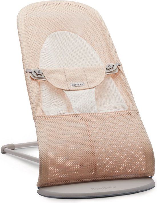 BabyBjörn Wipstoel Balance Soft - Mesh - Parelmoerroze-Wit