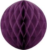 Merkloos Boules en papier - aubergine paars - 10 cm - décoration de Noël pour sapin de Noël