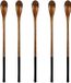 Unyqoos® Set van 5 houten lepel met lange steel (232 mm)