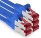 1aTTack.de 2m CAT6 LAN-netwerkkabel RJ45 1000 Mbit, 5 stuks - blauw | S-FTP, Ethernet patchkabel, LAN-kabel, voor router, switch, modem, DSL, internet, wifi en patchpaneel