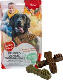 Duvoplus Hondensnack Chew! Gevulde Dental Tandenborstels 9,6cm - 11pcs - 400g Gemengde Kleuren