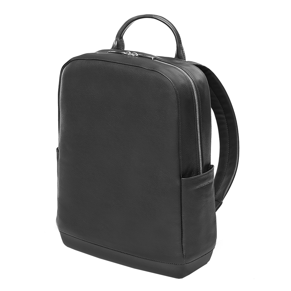 Moleskine Classic Leather Backpack black Zwart