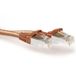 ACT Bruine 3,00 meter SFTP CAT6A patchkabel snagless met RJ45 connectoren
