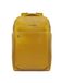 Piquadro Blue Square Sac à dos avec 2 compartiments, 15,6 pouces, jaune
