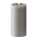 LED Bougie pilier Ø7,5x15 cm Gris