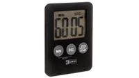 Emos E0202 Digitale keukentimer/kookwekker/keukentimer met alarm en magneet, zwart