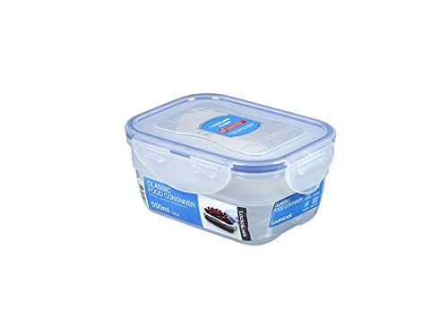 Lock & Lock Classic vershouddoos, 550 ml, 145 x 110 x 67 mm, 100% lucht- en waterdichte voorraaddoos, vaatwasser- en magnetronbestendig, BPA-vrij, 4-voudige veiligheidssluiting