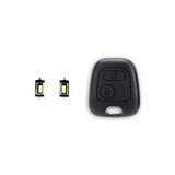 1neiSmartech Beschermhoes met 2 toetsen, afstandsbediening, compatibel met Toyota Aygo, Citroen C1, C2, C3, C4, Peugeot 107 207 307 + twee microknoppen zonder transponder of elektronica