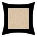 Zon d'Ocre Kussen Jute Zwart 40 x 40 cm Katoen