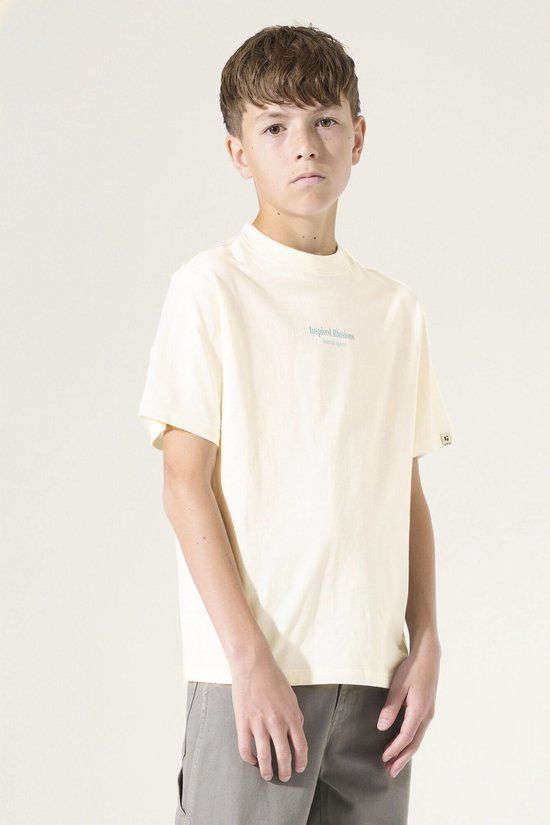 Garcia Jongens Print T-shirt Wit Korte mouw