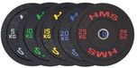 HMS HTBR Serie - Olympische Bumperplaat - 20 kg - Blauw