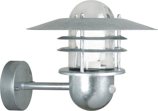 Nordlux Agger - Wandlamp - Sensor - E27 - Gegalvaniseerd