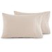 Elegant Comfort Luxe Ultrazachte 2-delige kussensloopset - 1500 premium hotelkwaliteit microvezel dubbel geborsteld - kreukvrij, kingsize, crème