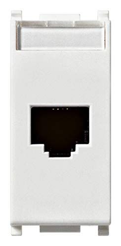 Vimar SERIE wandhouder - contactdoos RJ45 Netsafe CAT6 UTP 110 wit