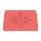 Bonamaison, Rechthoek Pop Art Digital bedrukte muismat, antislip onderkant, voor kantoor en thuis, grootte: 22x18 cm