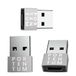 PORTENTUM USB c naar USB Adapter - 3 Eenheden - 480 MB Snelheid - Premium Zink Toestaan met Hoge Hittebestendigheid - USB naar USB C adapter MET Slechts 4 gram - Zilver