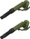 Proplus Flexibele metalen schenktuit voor jerrycans - Set van 2x stuks - 24 cm - legergroen