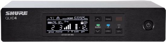 Shure QLXD4-G51 draadloze ontvanger (470 - 534 MHz)